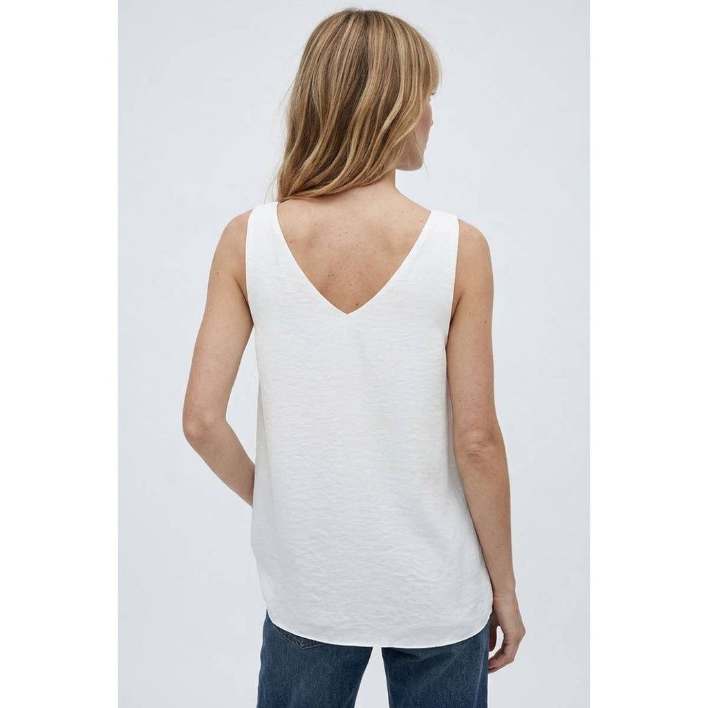 Stud Strap V-neck Tank Top - Viola