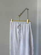 Classic linen A-line skirt