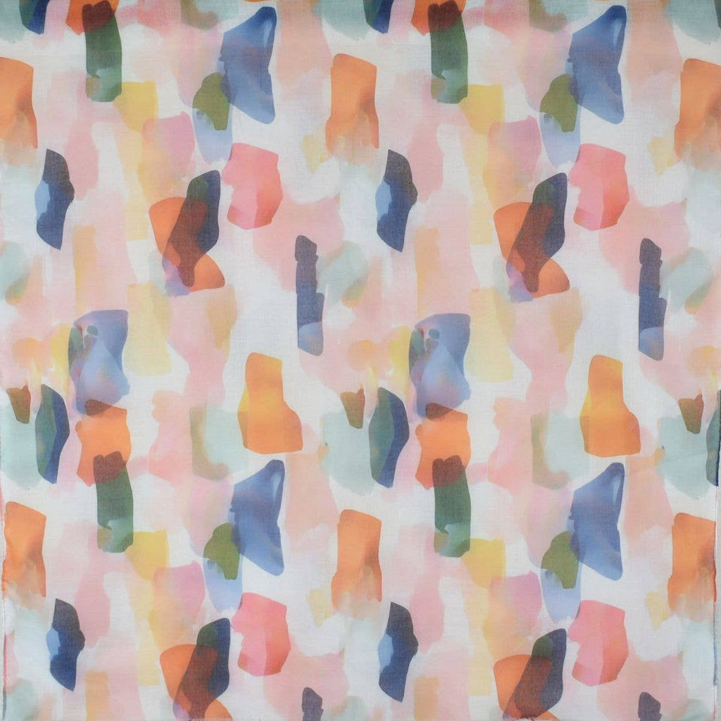 Watercolour Abstract Scarf - Multicolour