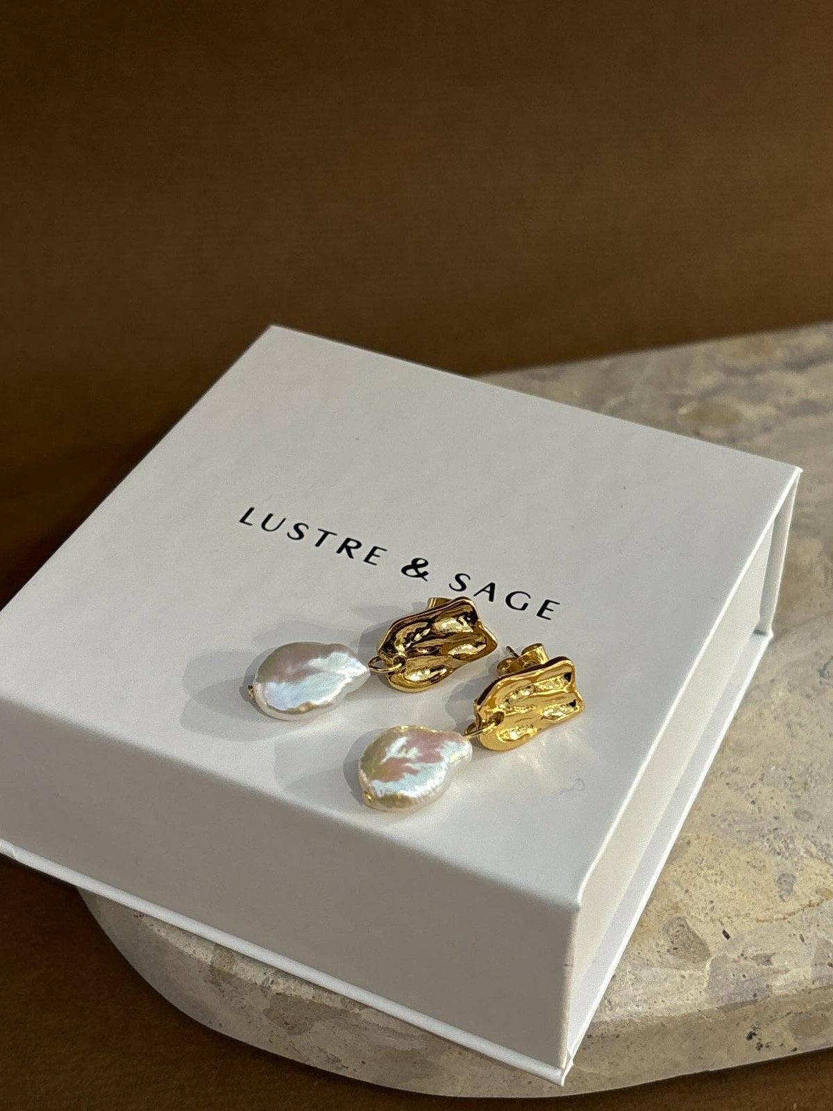 Messina Pearl 18K Gold Plated Earrings
