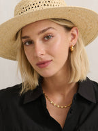 Joyce Straw Hat in Beige