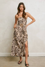 Maui Sands Strapless Maxi Dress