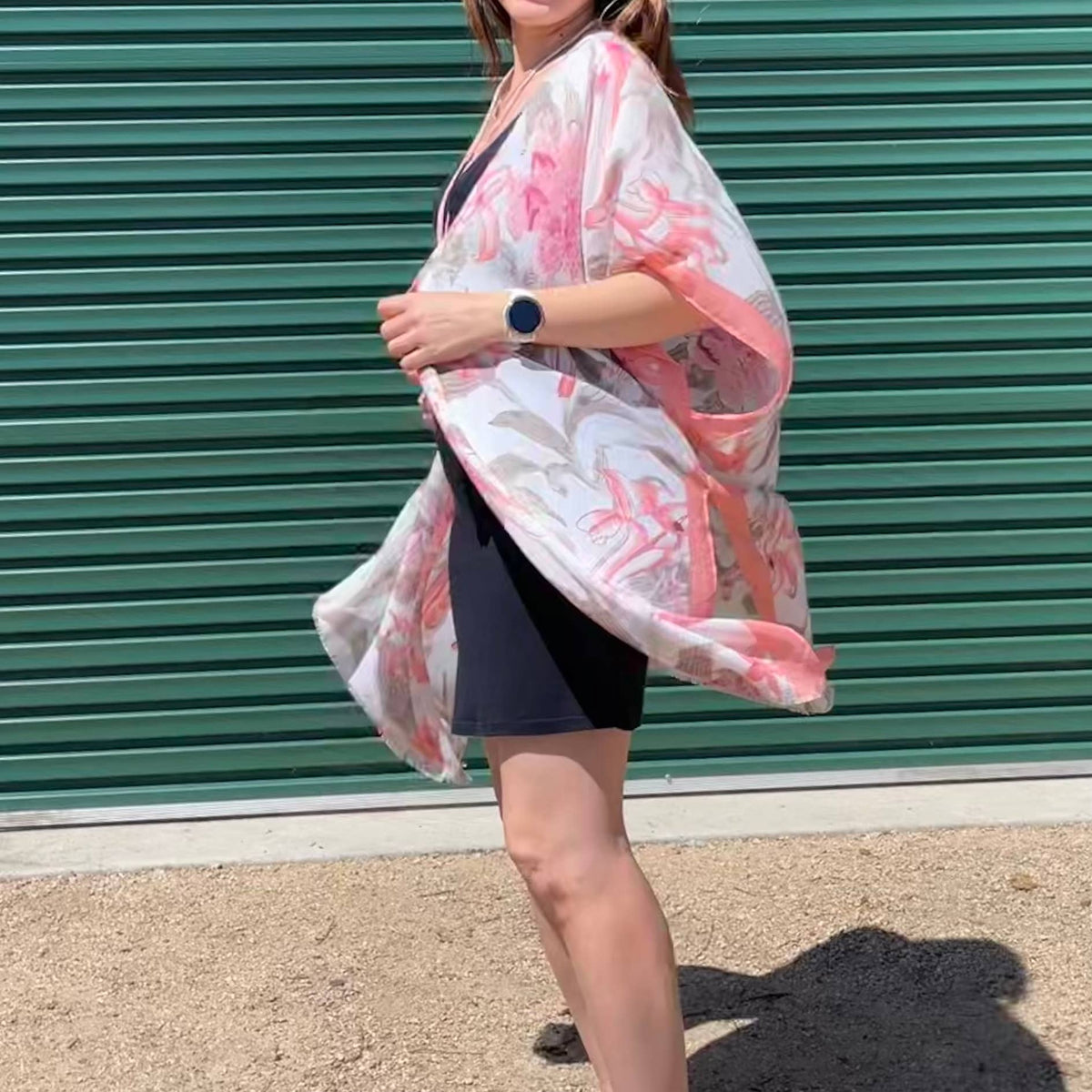 Floral Print Kimono