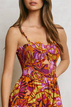 Passion Fruit Smocked Maxi Dress