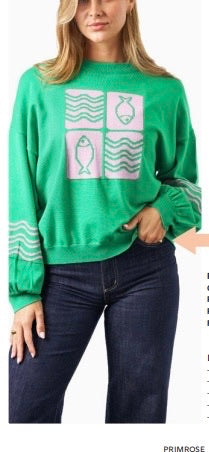 The Fish Wave Jumper - vibrant green
