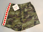 Camo Heart Stripe Shorts