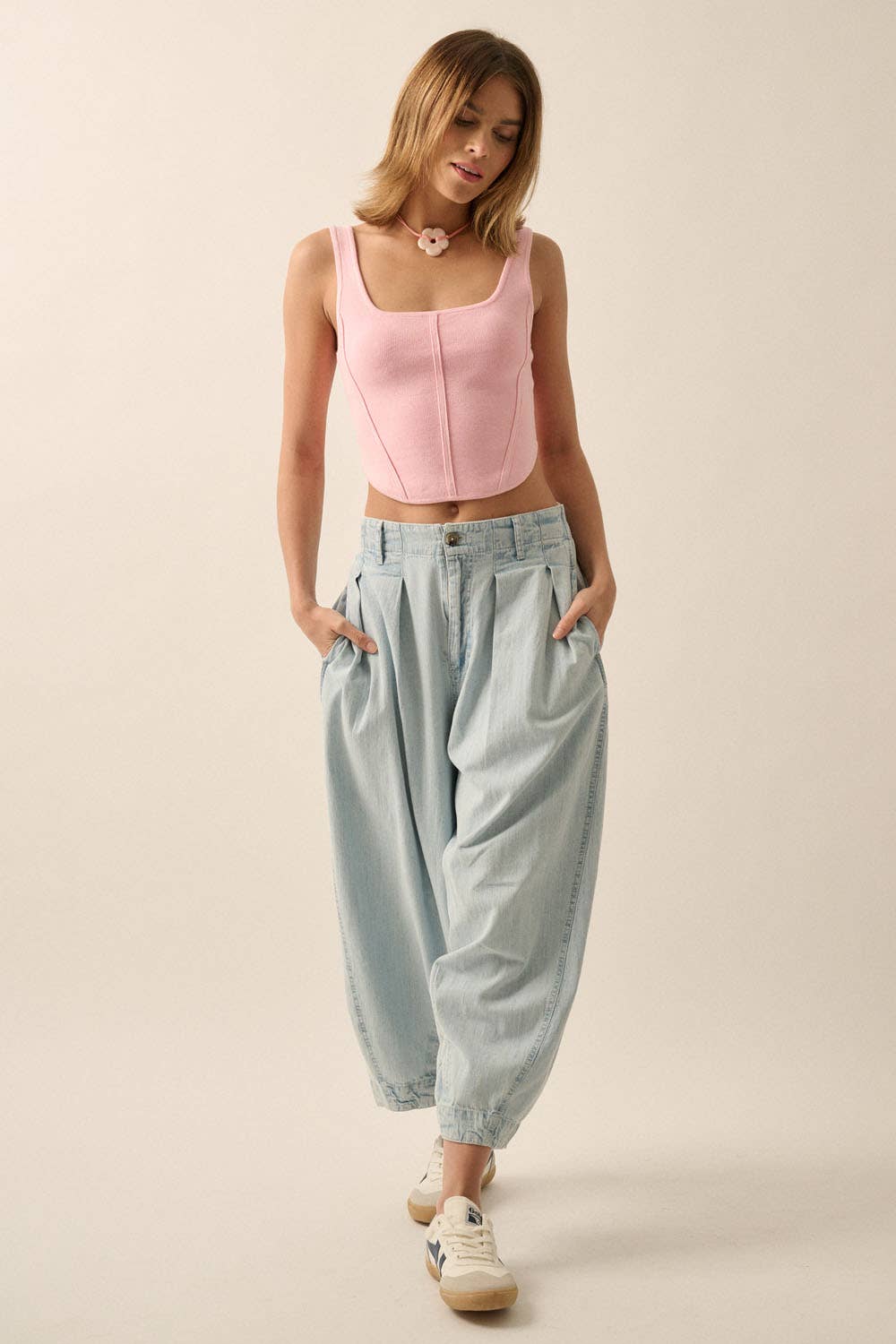 Bubblegum Pink Shaper Tank
