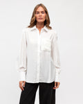 The Bloom Stitch Pocket Shirt — White