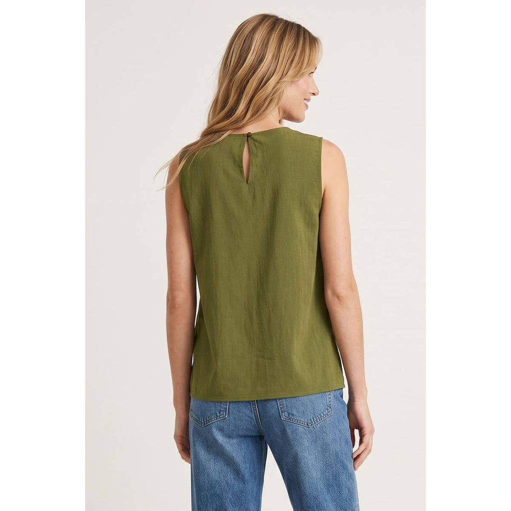 Coco Dust Contrast Stitch Tank