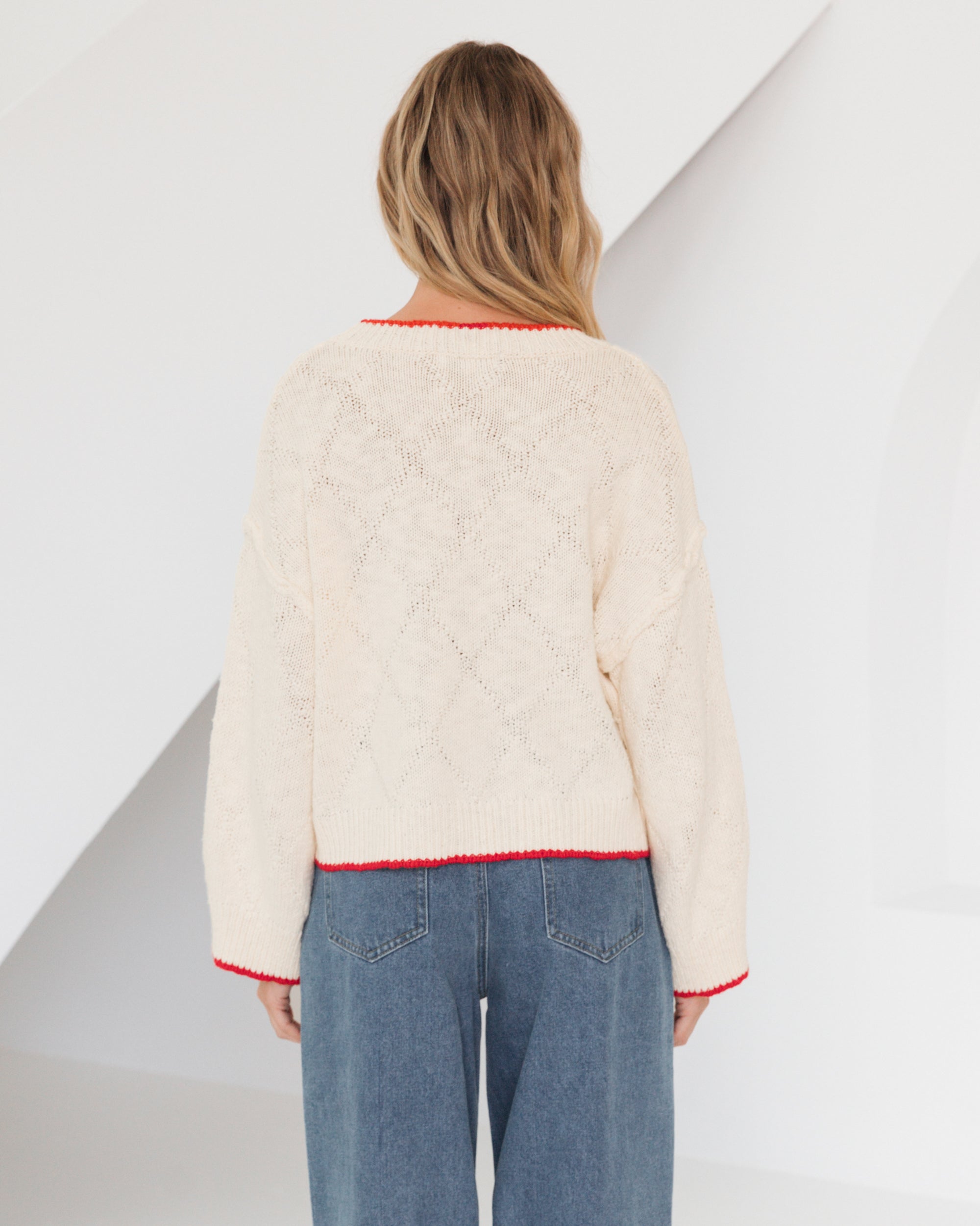 Coastal Catch Knit Jumper Top by Paper Heart