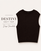 Destiny Knit Top – Deep Chocolate