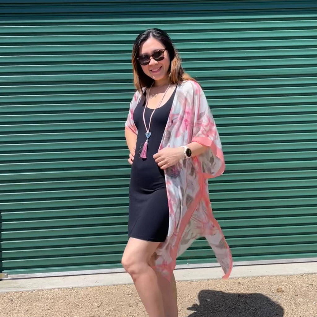 Floral Print Kimono
