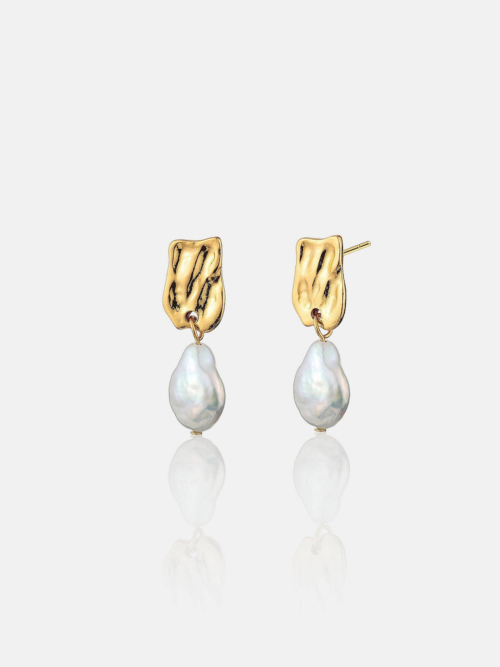 Messina Pearl 18K Gold Plated Earrings