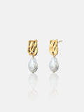 Messina Pearl 18K Gold Plated Earrings