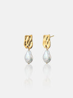 Messina Pearl 18K Gold Plated Earrings