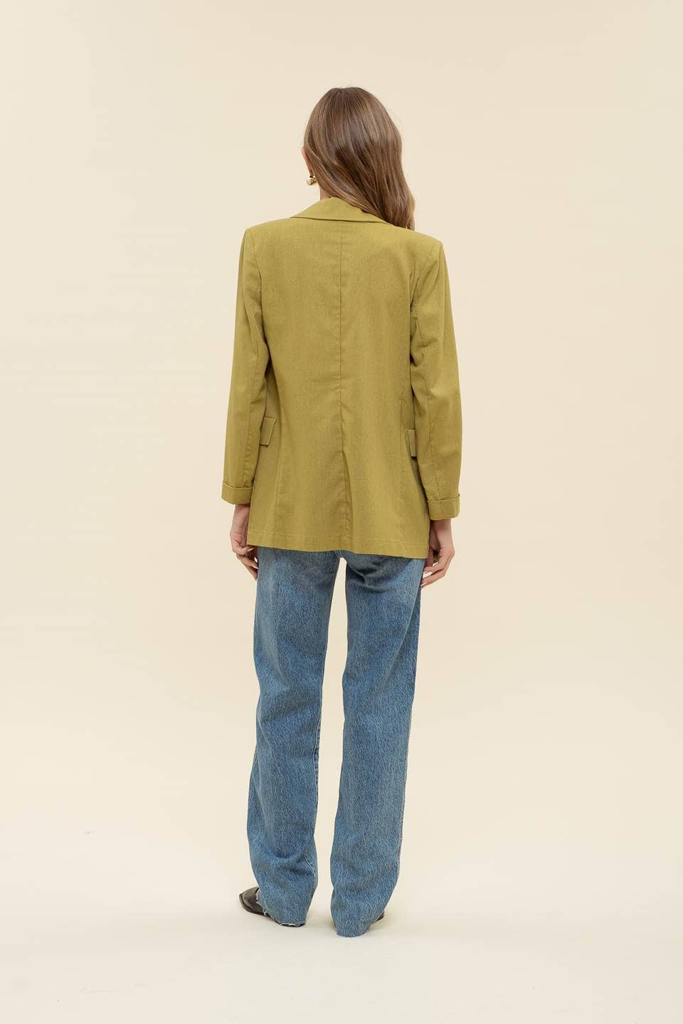 The Shoreline Blazer - 3/4 CUFF SLEEVE COLLARED BLAZER