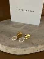 Messina Pearl 18K Gold Plated Earrings