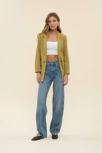 The Shoreline Blazer - 3/4 CUFF SLEEVE COLLARED BLAZER
