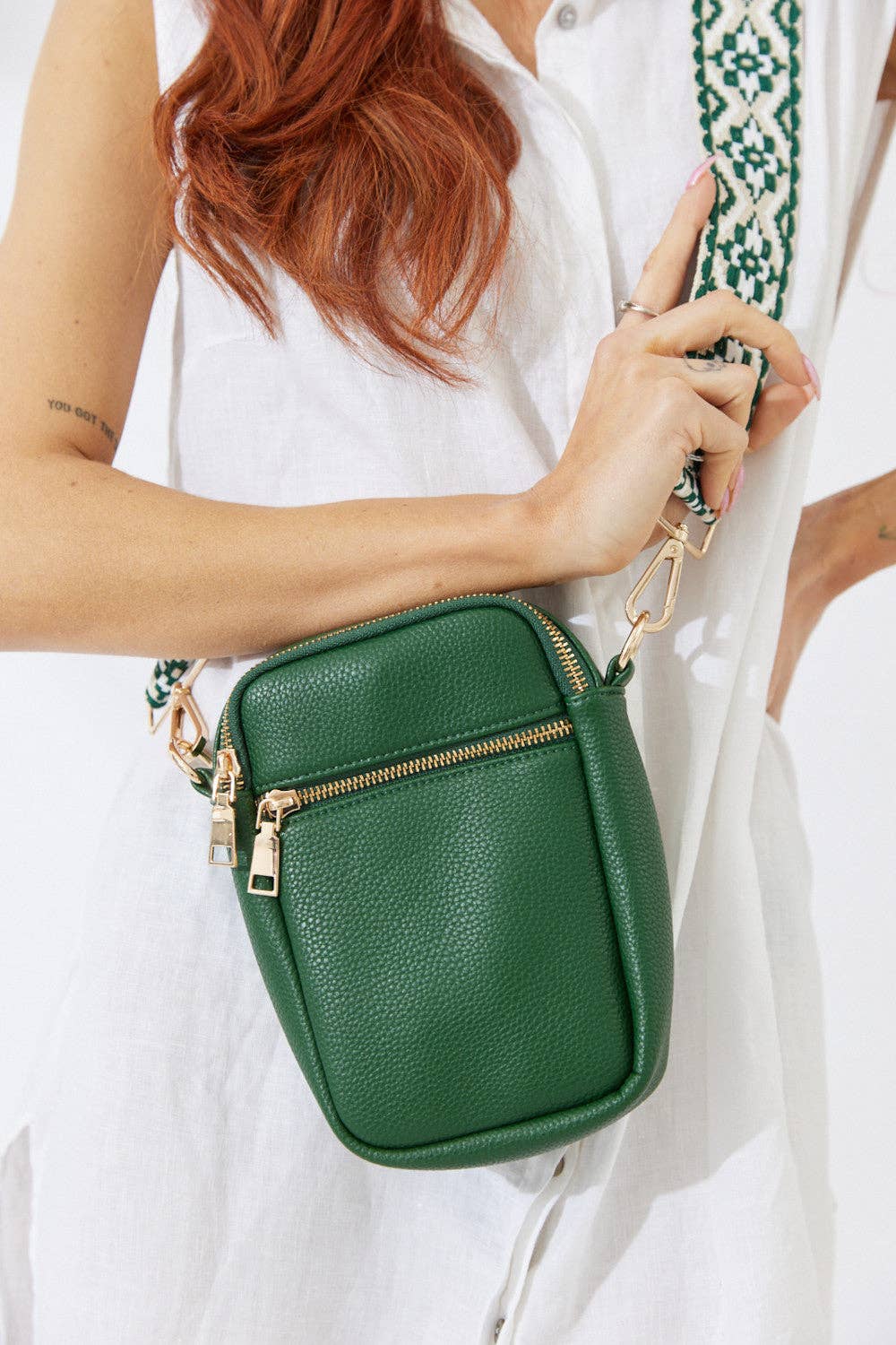 Palm Springs Phone Bag - Jungle Green