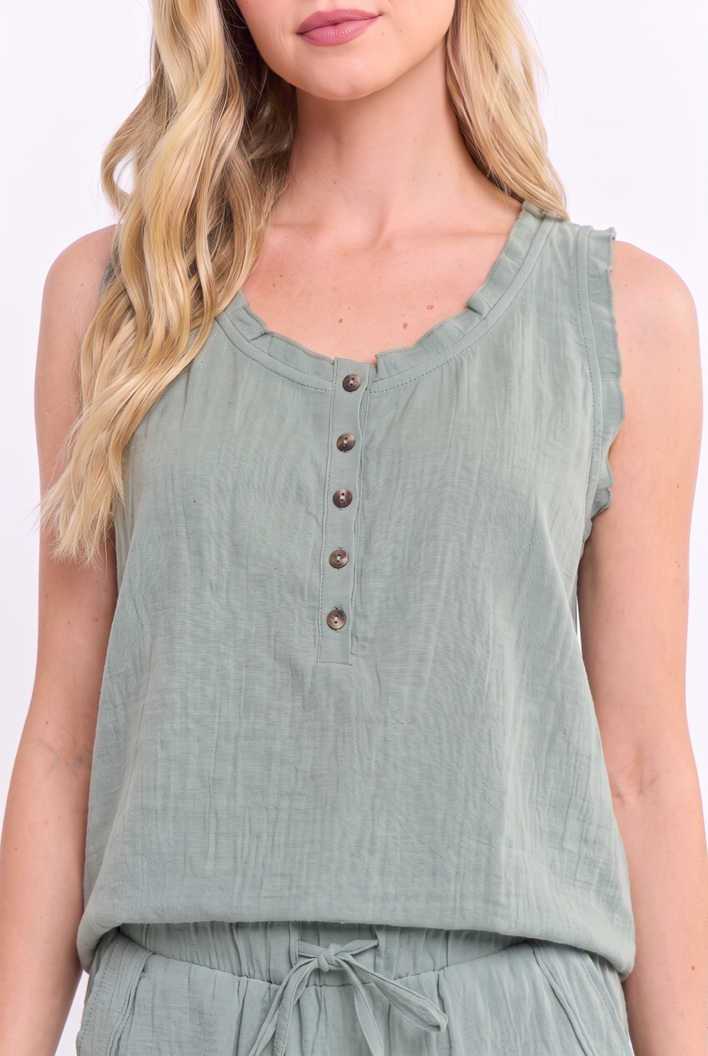 The Sadie Tank - Sage Green