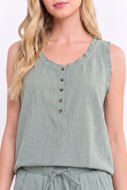 The Sadie Tank - Sage Green