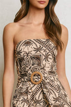 Maui Sands Strapless Maxi Dress