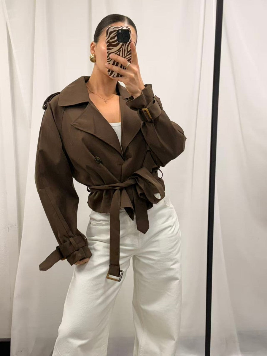 The Cocoa Short Trench Jacket