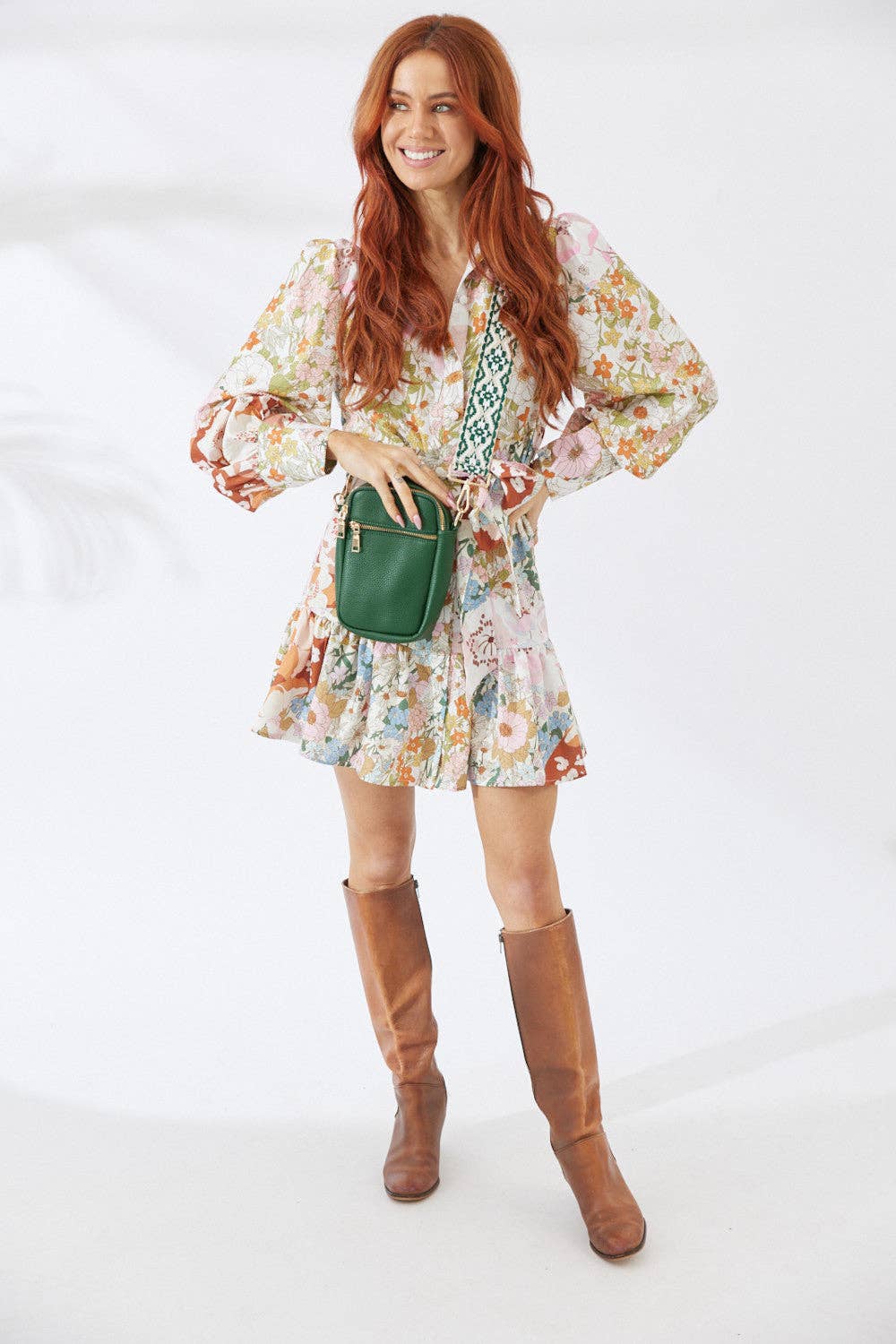 Palm Springs Phone Bag - Jungle Green