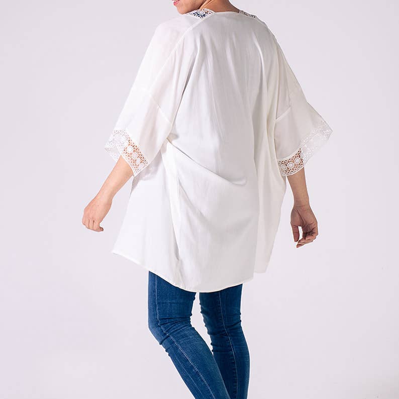 White Lace Kimono