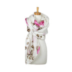 Rose Bud Garden Scarf - Pink