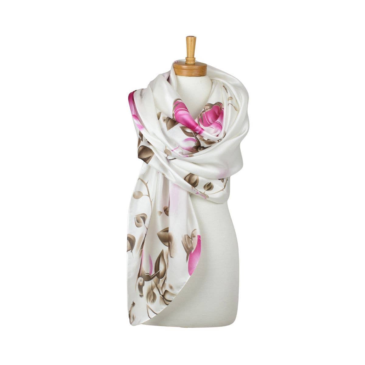 Rose Bud Garden Scarf - Pink