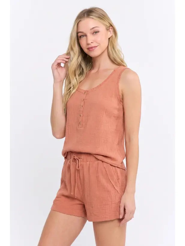 The Sadie Tank - Terracotta