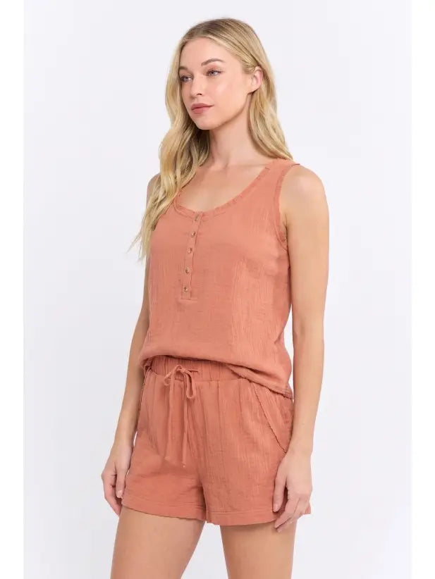 The Sadie Tank - Terracotta