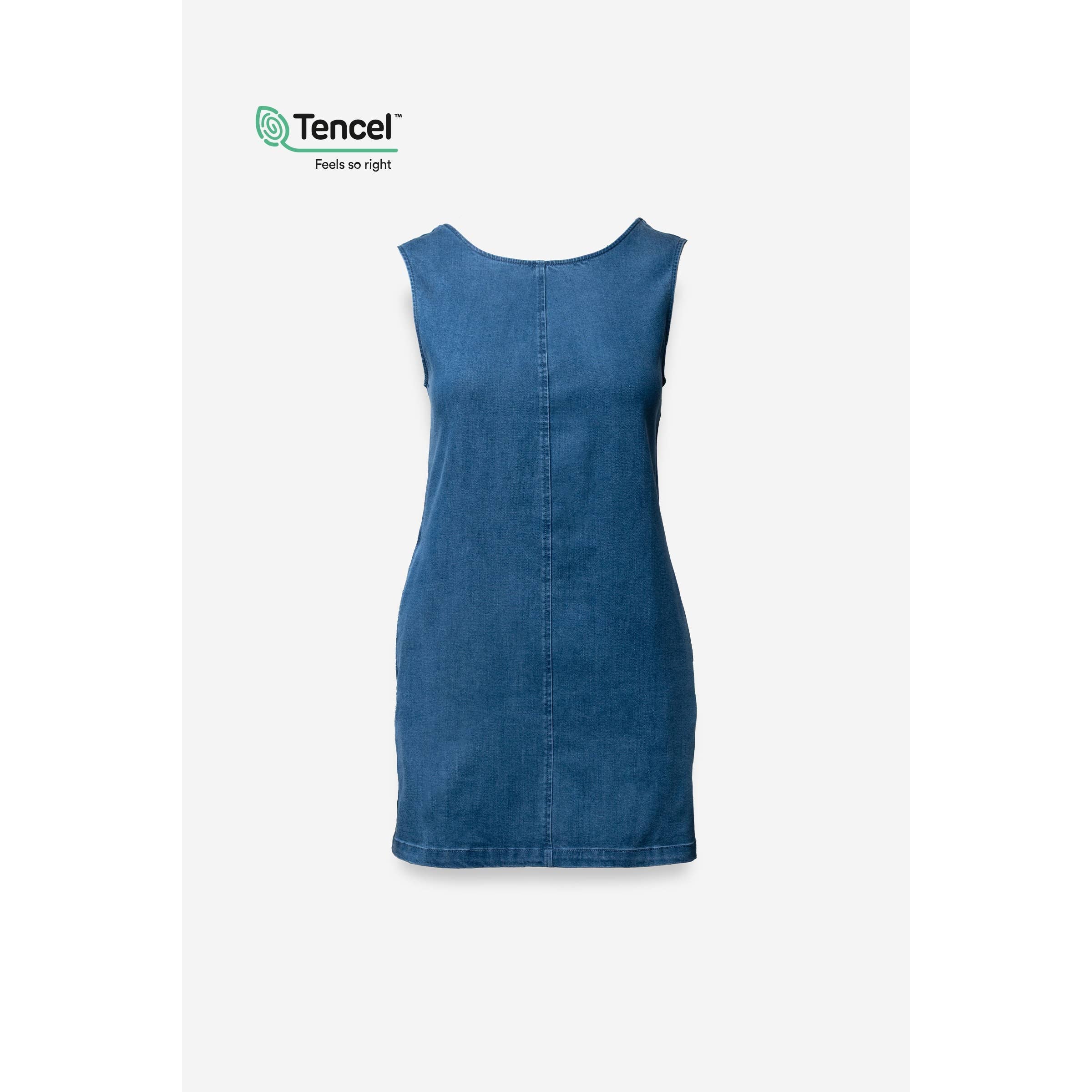 Evie Denim Mini Shift Dress
