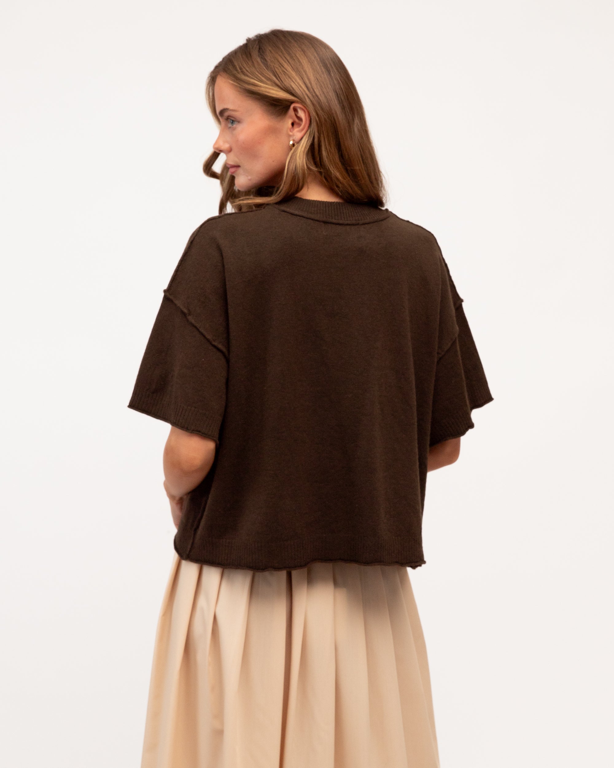 The Luna Knit Tee by Ebby & I - available in 3 colours