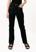 Dark Wash Straight Leg Jeans