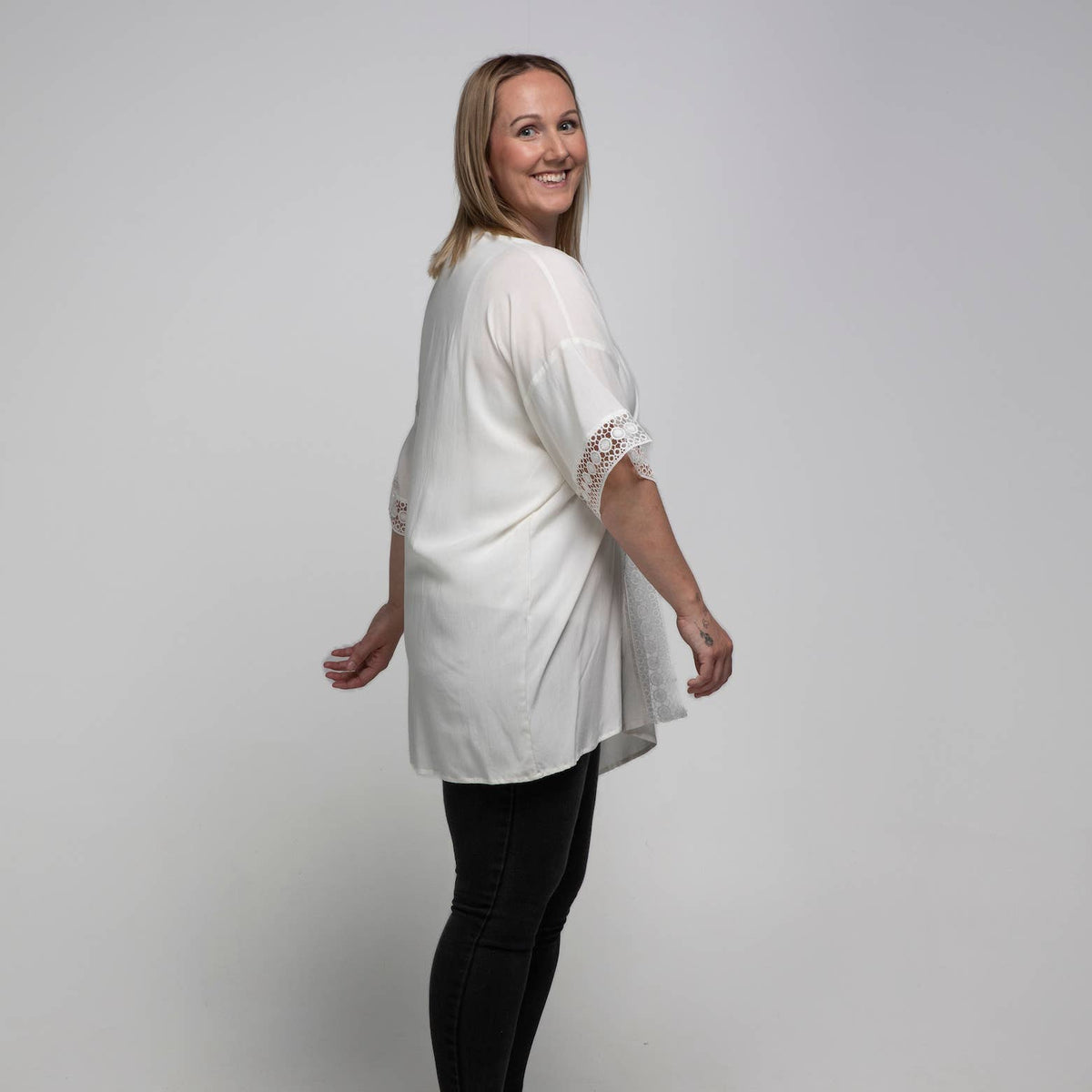 White Lace Kimono