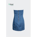 Chloe Strapless Mini Denim Dress