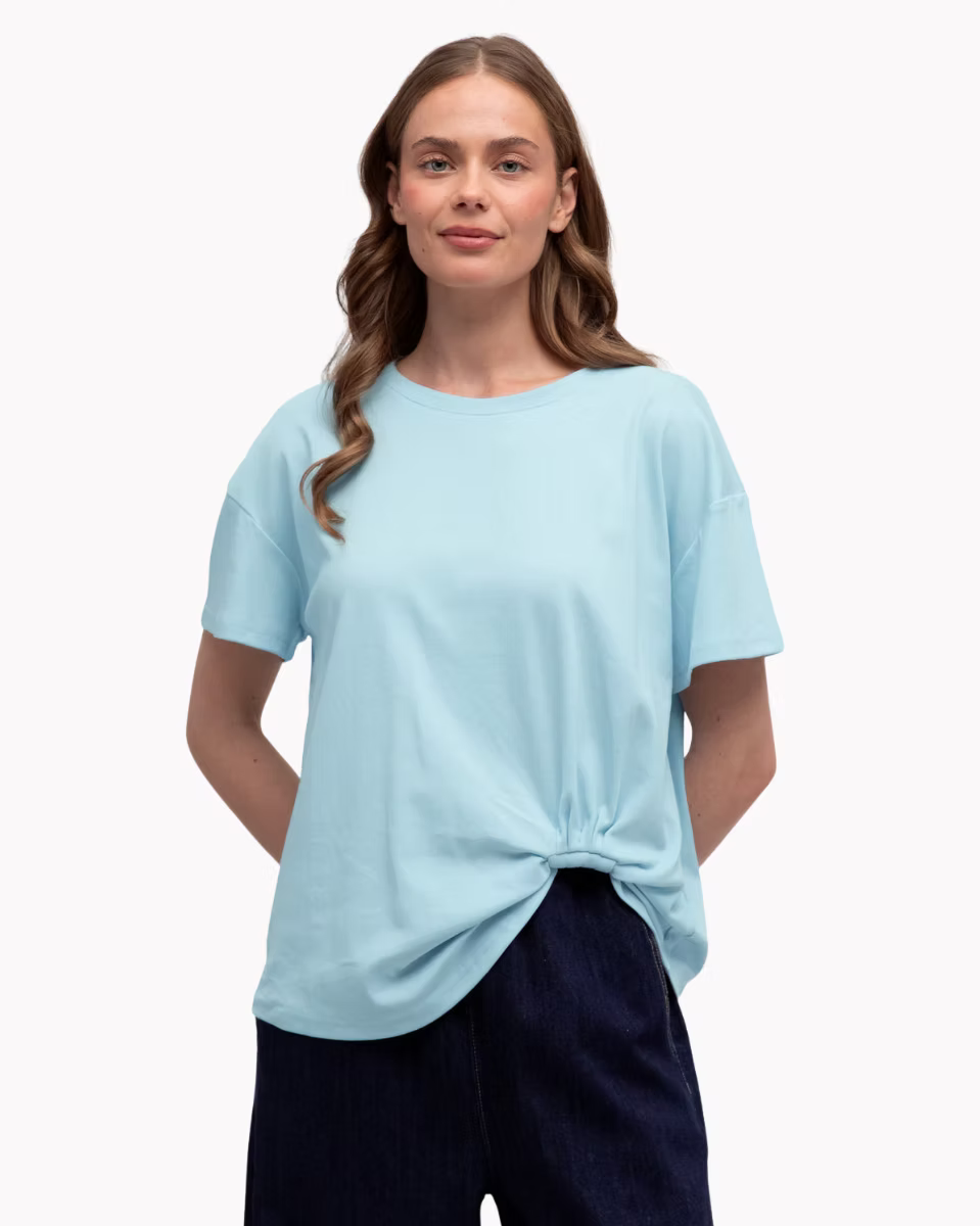 The Easy Tuck Tee - Sky Blue