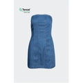 Chloe Strapless Mini Denim Dress