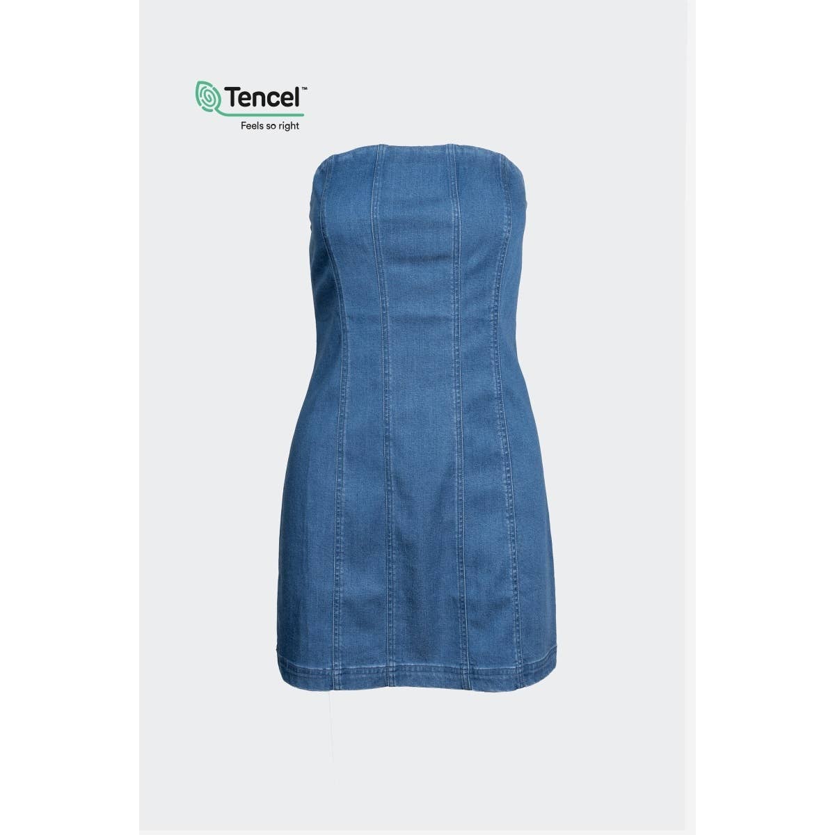 Chloe Strapless Mini Denim Dress
