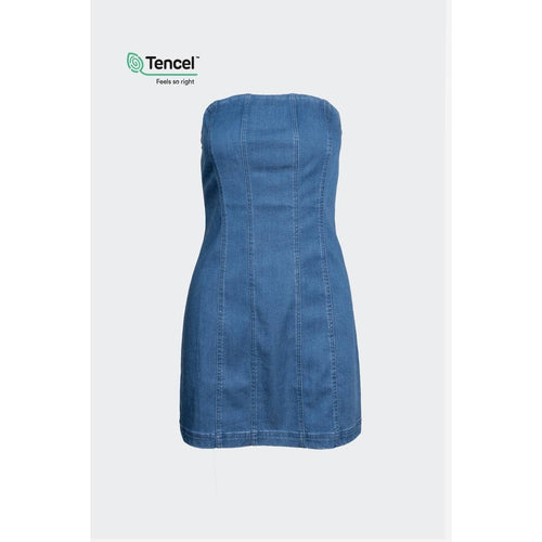 Chloe Strapless Mini Denim Dress