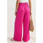 Sunflower Smocked Waist Wide Leg Pant