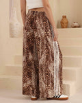 The Sienna Leopard Wildflower Flowy Pants