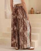 The Sienna Leopard Wildflower Flowy Pants