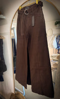 The Chocolate Front Seam Belted Denim Jean