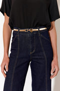 Slinky Metal Event Waist Belt - Gold