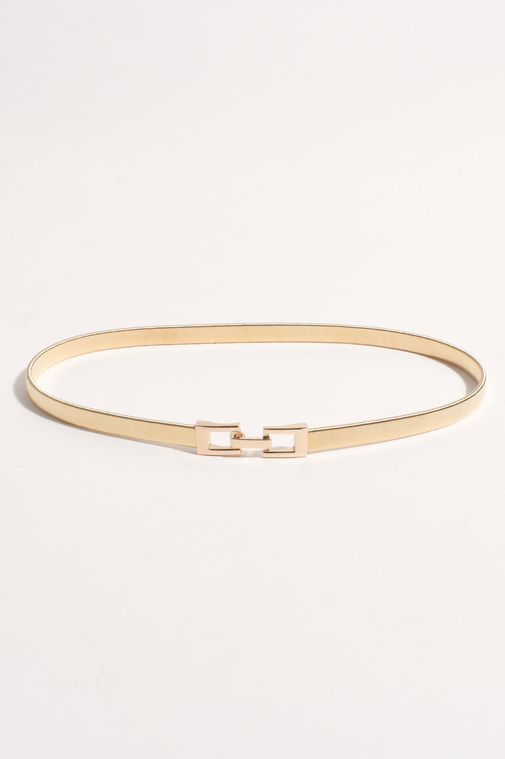 Slinky Metal Event Waist Belt - Gold