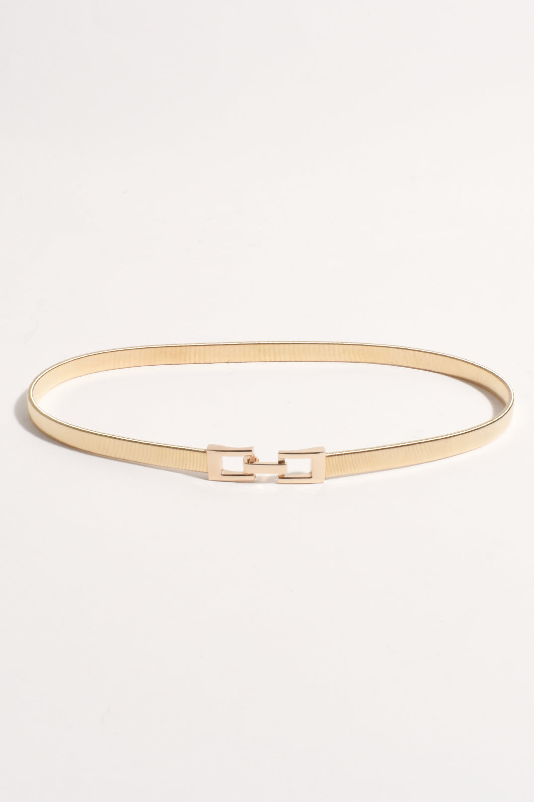 Slinky Metal Event Waist Belt - Gold