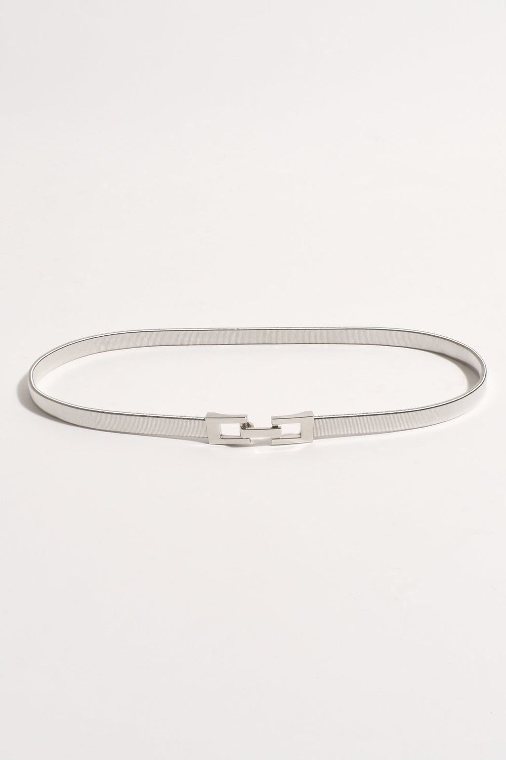 Slinky Metal Event Waist Belt - Silver
